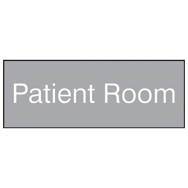 Accuform 8 in W x 3 in H, Engraved Plastic PSG911GY - main